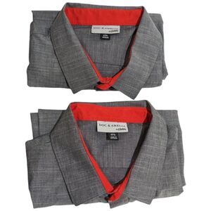 Doc Amelia by Cintas Mens XL Gray Shirts 17 1/2 Short Sleeve Restaurant Cook (2)